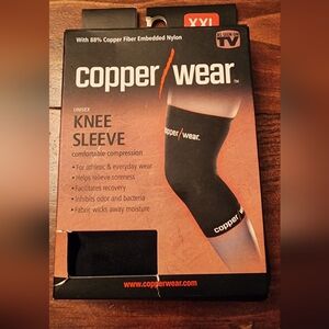 Copper Wear Two XXL knee compression sleeves NIB